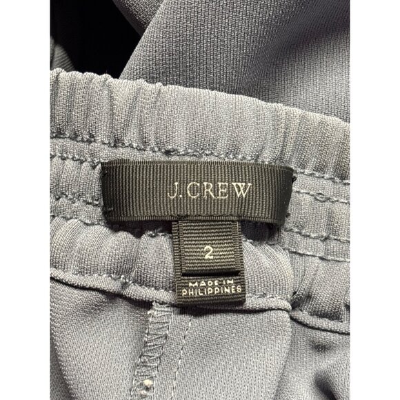 J. Crew Pull On Elastic Reese Tulip Hem Elastic Waist Grey Jogger Pant Size 2 - Picture 3 of 4